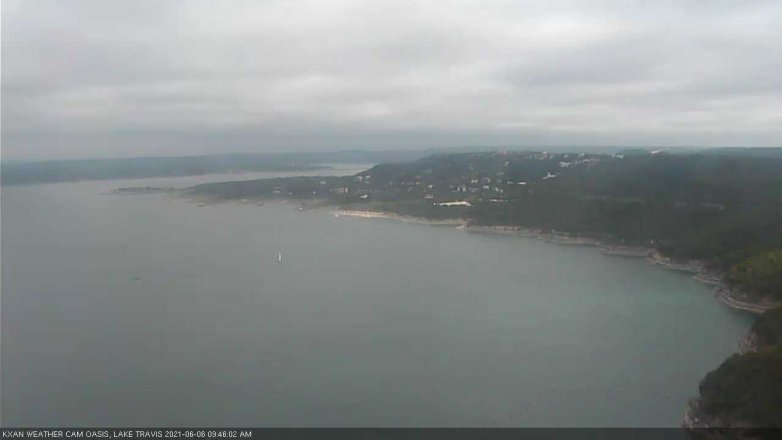 Lake Travis webcam, June 6, 2021 9:45 AM CT