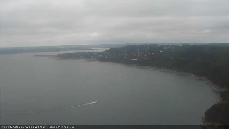 Lake Travis webcam, June 6, 2021 10:00 AM CT