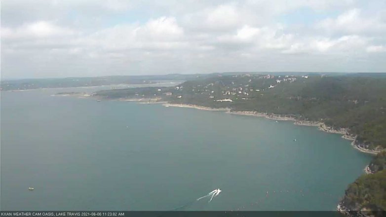 Lake Travis webcam, June 6, 2021 11:25 AM CT