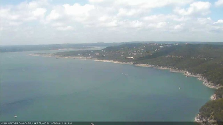 Lake Travis webcam, June 6, 2021 1:25 PM CT