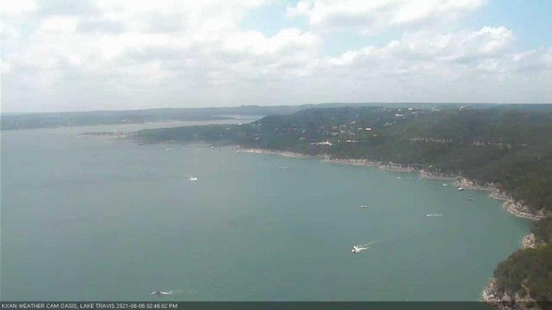Lake Travis webcam, June 6, 2021 2:45 PM CT