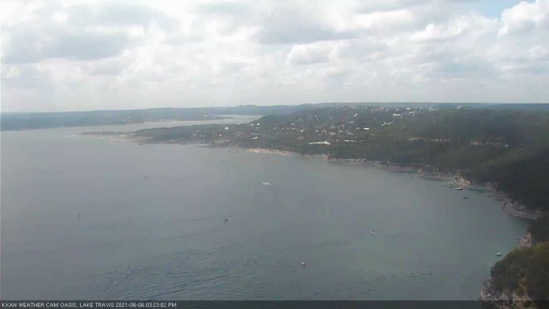 Lake Travis webcam, June 6, 2021 3:25 PM CT