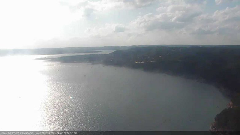 Lake Travis webcam, June 6, 2021 6:00 PM CT