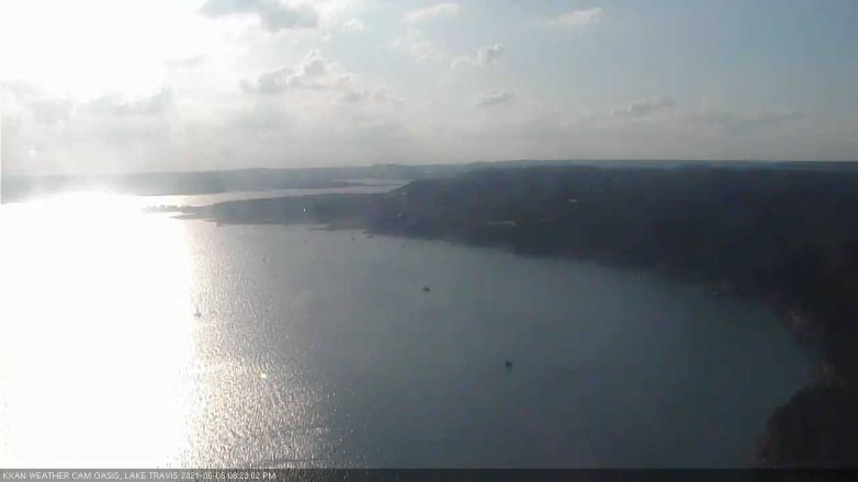 Lake Travis webcam, June 6, 2021 6:25 PM CT