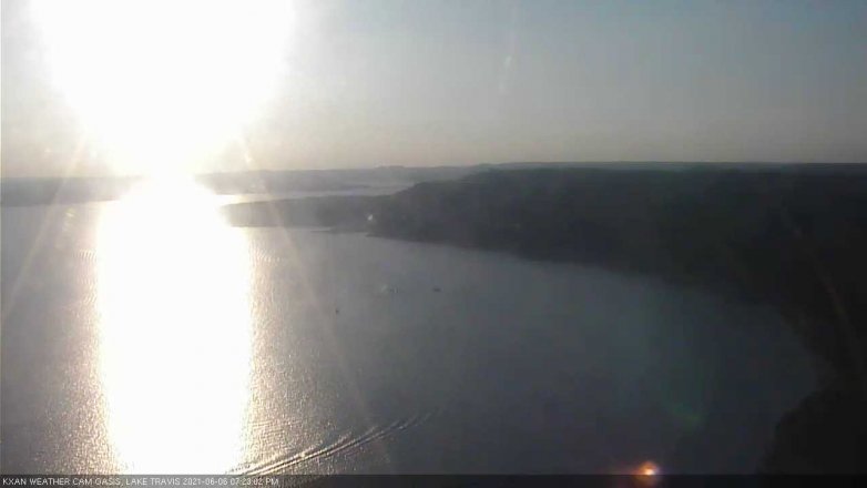 Lake Travis webcam, June 6, 2021 7:25 PM CT