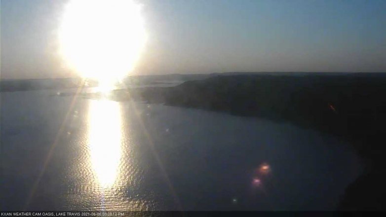 Lake Travis webcam, June 6, 2021 8:00 PM CT