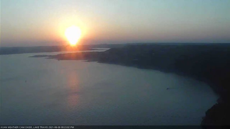 Lake Travis webcam, June 6, 2021 8:25 PM CT