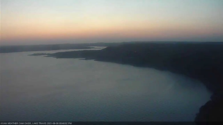 Lake Travis webcam, June 6, 2021 8:45 PM CT