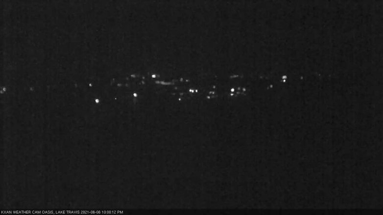 Lake Travis webcam, June 6, 2021 10:00 PM CT