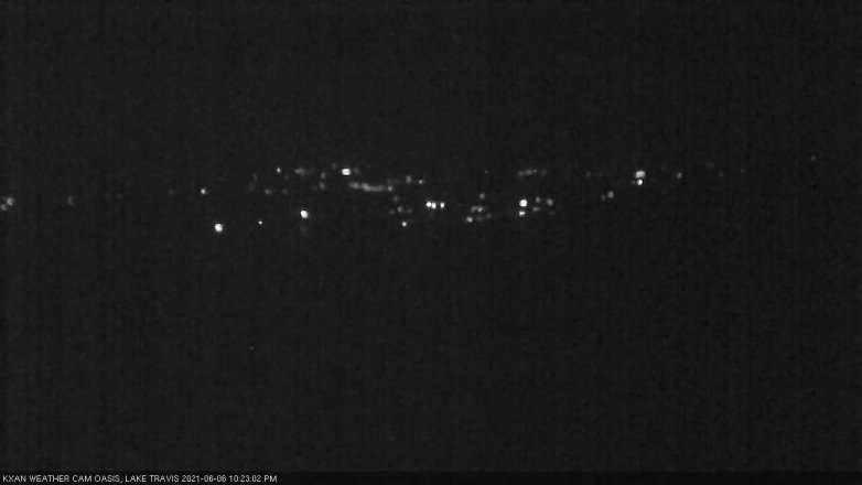 Lake Travis webcam, June 6, 2021 10:25 PM CT