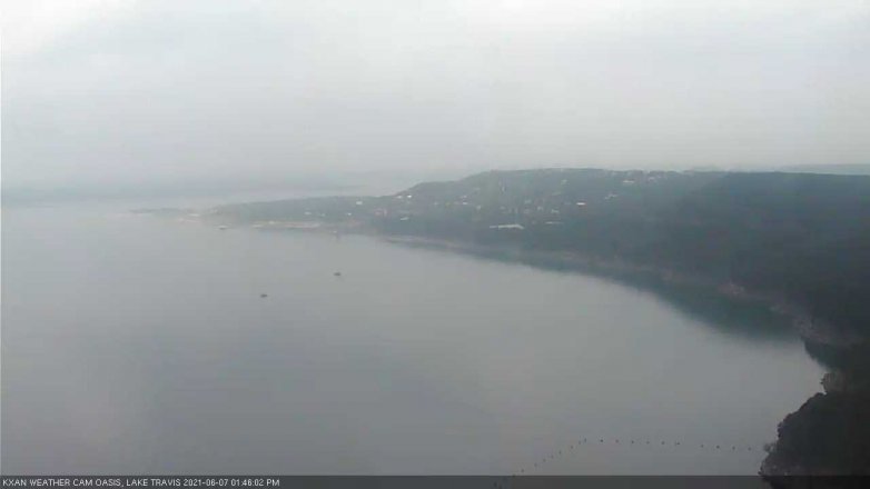 Lake Travis webcam, June 7, 2021 1:45 PM CT