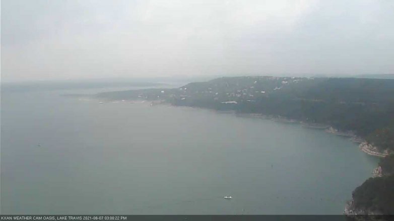 Lake Travis webcam, June 7, 2021 3:00 PM CT