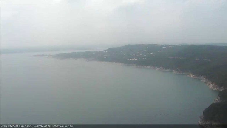 Lake Travis webcam, June 7, 2021 3:25 PM CT