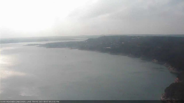 Lake Travis webcam, June 7, 2021 5:25 PM CT