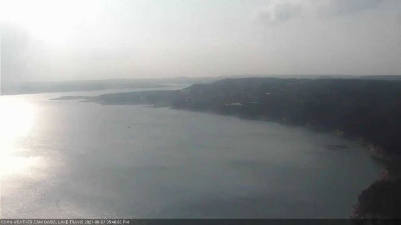 Lake Travis webcam, June 7, 2021 5:45 PM CT