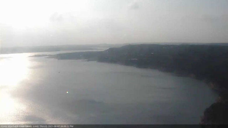 Lake Travis webcam, June 7, 2021 6:00 PM CT