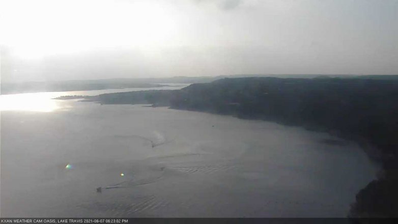 Lake Travis webcam, June 7, 2021 6:25 PM CT