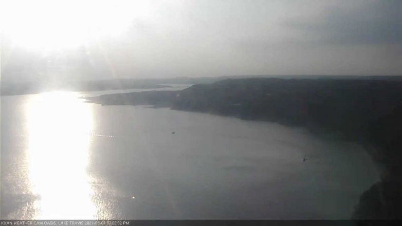 Lake Travis webcam, June 7, 2021 7:00 PM CT