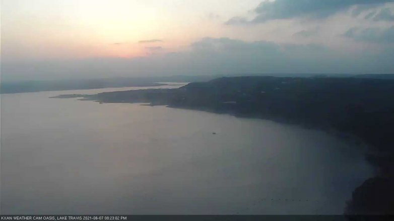 Lake Travis webcam, June 7, 2021 8:25 PM CT