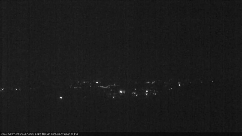 Lake Travis webcam, June 7, 2021 9:45 PM CT