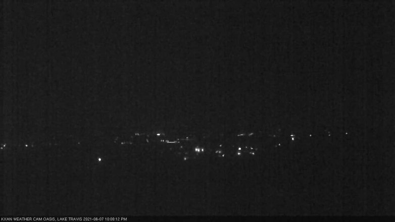 Lake Travis webcam, June 7, 2021 10:00 PM CT