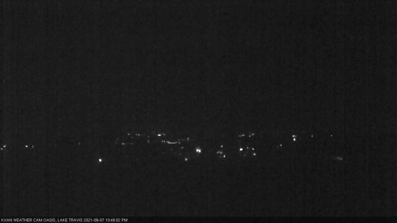 Lake Travis webcam, June 7, 2021 10:45 PM CT