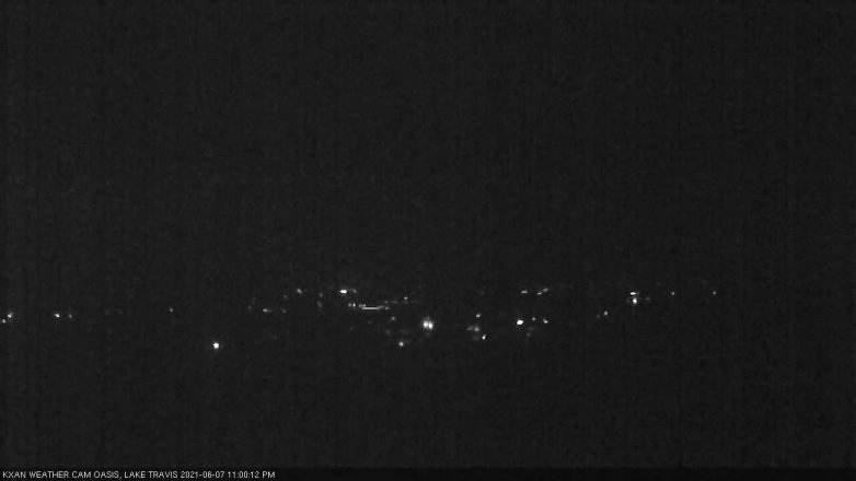 Lake Travis webcam, June 7, 2021 11:00 PM CT
