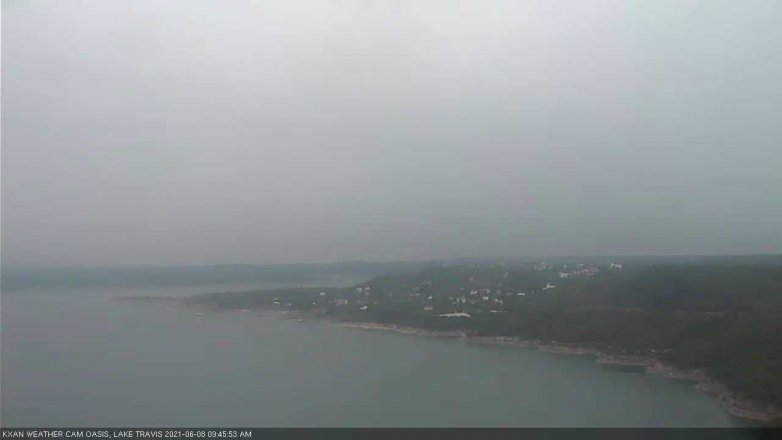 Lake Travis webcam, June 8, 2021 9:45 AM CT
