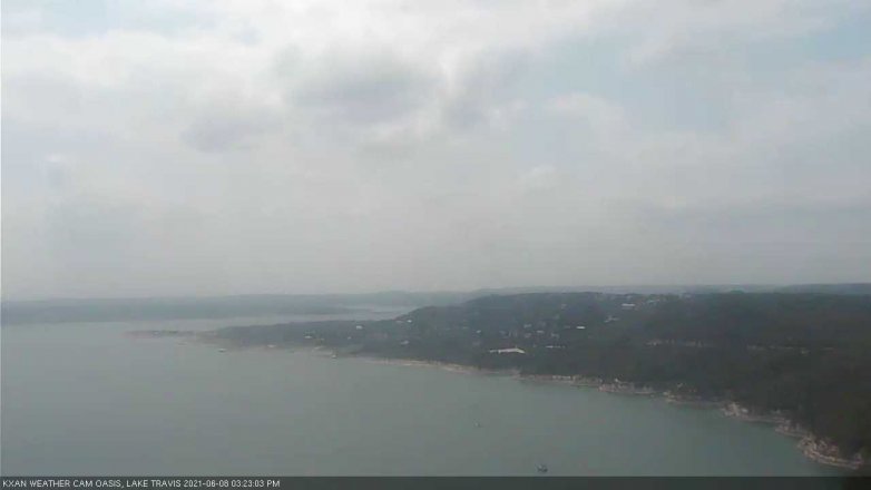 Lake Travis webcam, June 8, 2021 3:25 PM CT