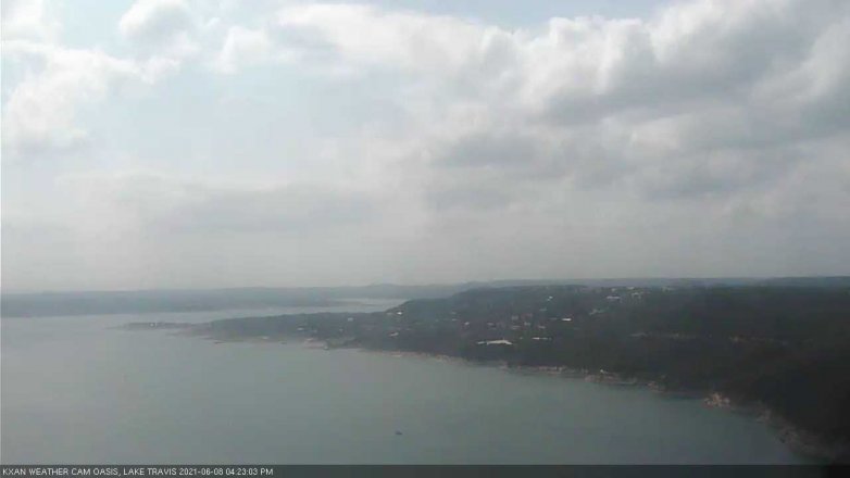 Lake Travis webcam, June 8, 2021 4:25 PM CT