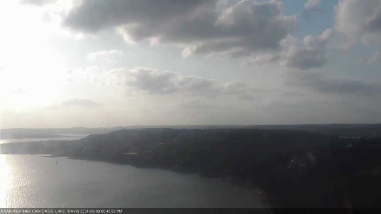 Lake Travis webcam, June 8, 2021 6:45 PM CT