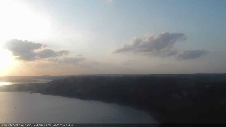 Lake Travis webcam, June 8, 2021 7:45 PM CT