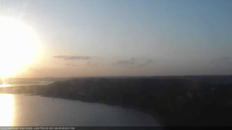 Lake Travis webcam, June 8, 2021 8:00 PM CT