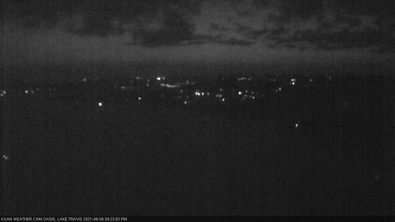 Lake Travis webcam, June 8, 2021 9:25 PM CT