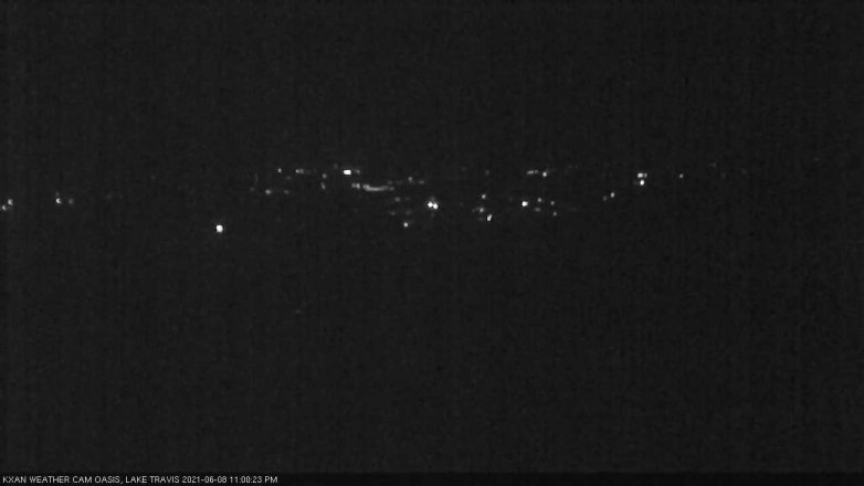 Lake Travis webcam, June 8, 2021 11:00 PM CT