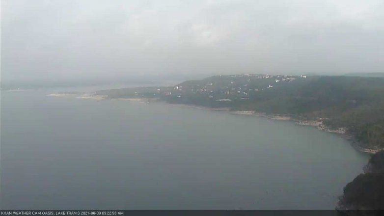 Lake Travis webcam, June 9, 2021 9:25 AM CT