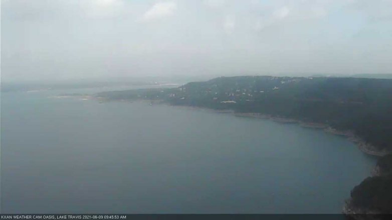 Lake Travis webcam, June 9, 2021 9:45 AM CT