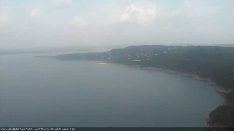Lake Travis webcam, June 9, 2021 10:00 AM CT