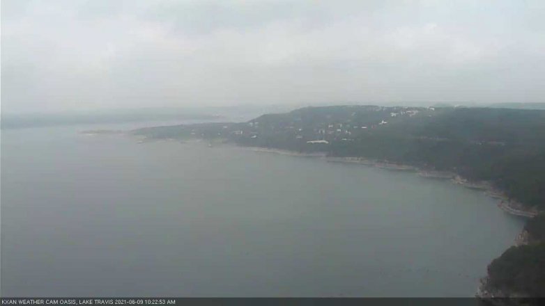 Lake Travis webcam, June 9, 2021 10:25 AM CT