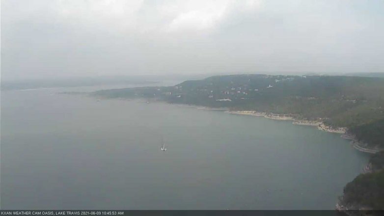 Lake Travis webcam, June 9, 2021 10:45 AM CT