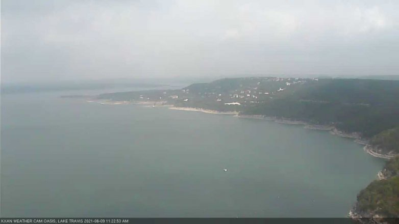 Lake Travis webcam, June 9, 2021 11:25 AM CT