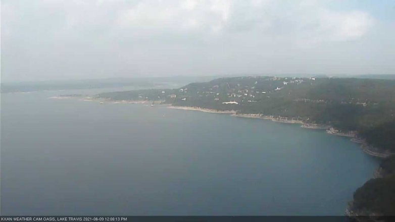 Lake Travis webcam, June 9, 2021 12:00 PM CT