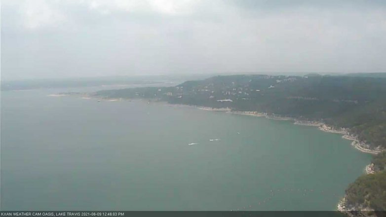 Lake Travis webcam, June 9, 2021 12:45 PM CT