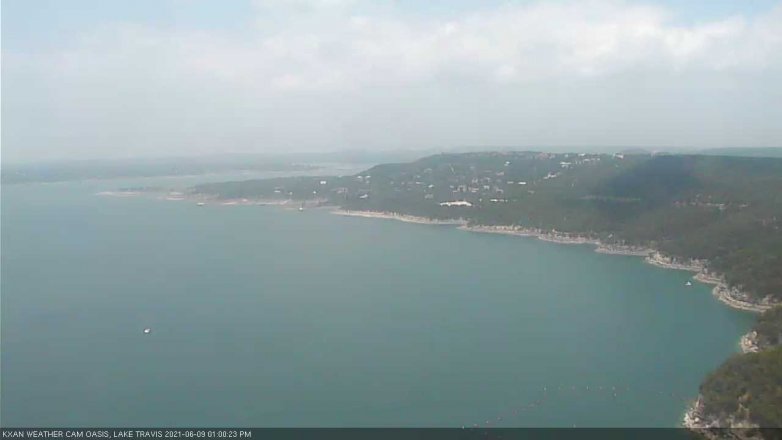 Lake Travis webcam, June 9, 2021 1:00 PM CT