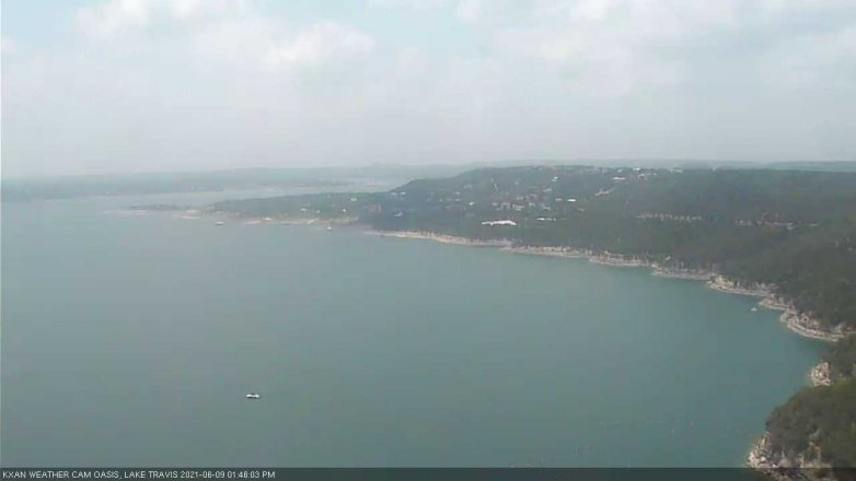 Lake Travis webcam, June 9, 2021 1:45 PM CT