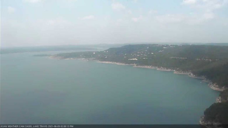Lake Travis webcam, June 9, 2021 2:00 PM CT