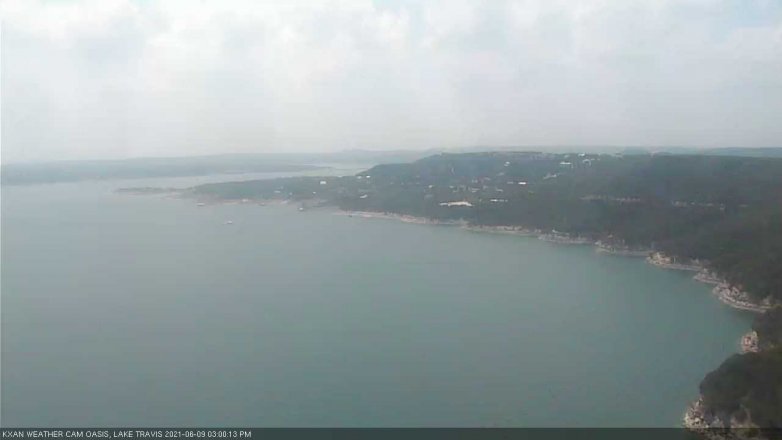 Lake Travis webcam, June 9, 2021 3:00 PM CT