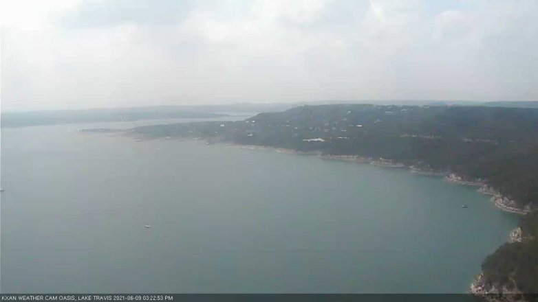 Lake Travis webcam, June 9, 2021 3:25 PM CT