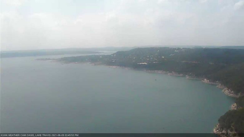 Lake Travis webcam, June 9, 2021 3:45 PM CT