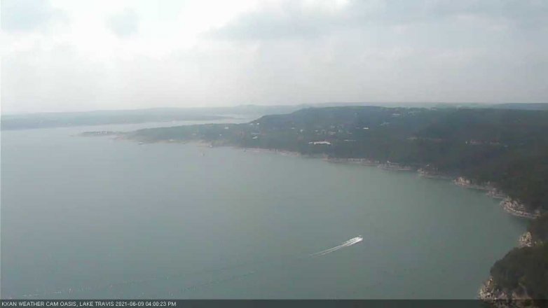Lake Travis webcam, June 9, 2021 4:00 PM CT